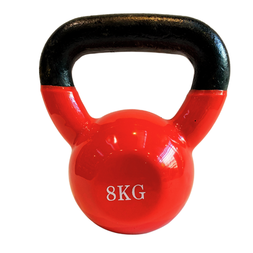 ASG Vinyl Kettlebell - 8 kg i farven rød